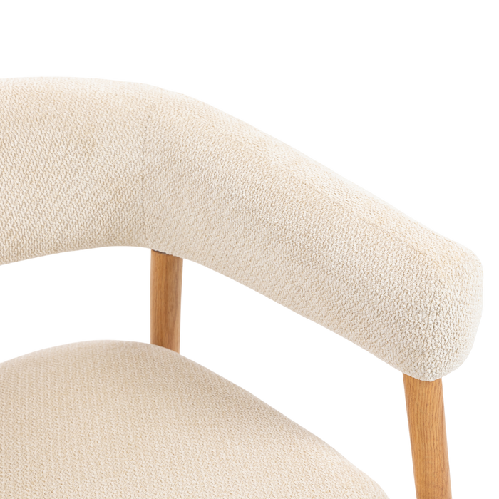 by fonQ Sora Fauteuil - Crème / Eiken