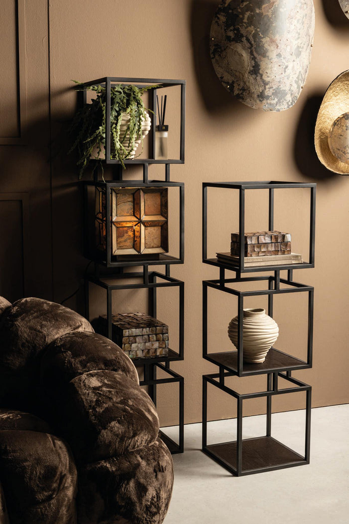 PTMD - Kast Nanci - Zwart - 33.5x33.5x115cm