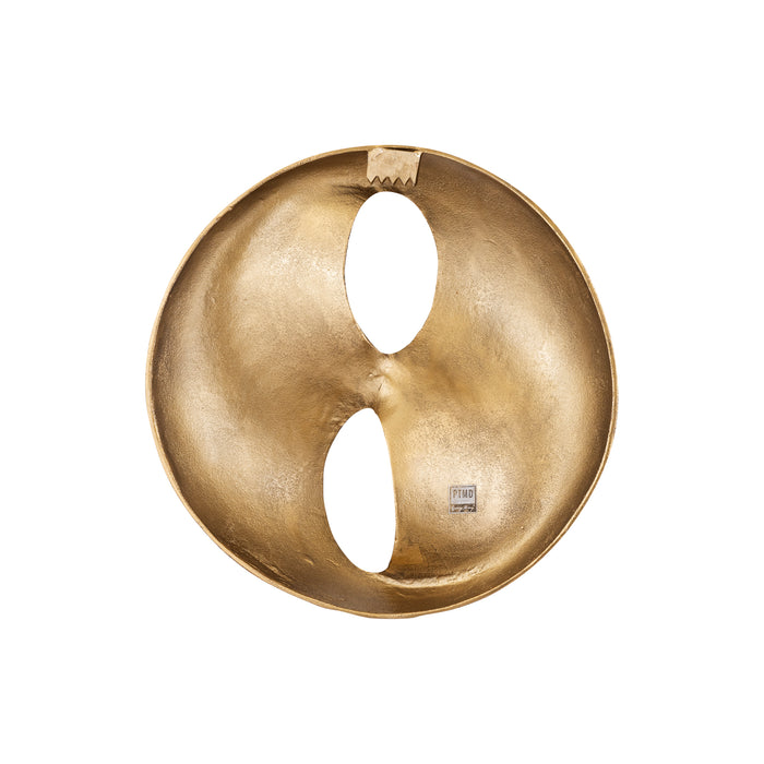 PTMD Deuie Brass Casted Alu Wall Panel Rounded Small