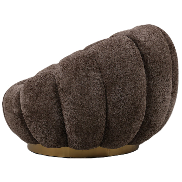 PTMD Daisy Fauteuil Antelope Euphoria 6 Gold Base