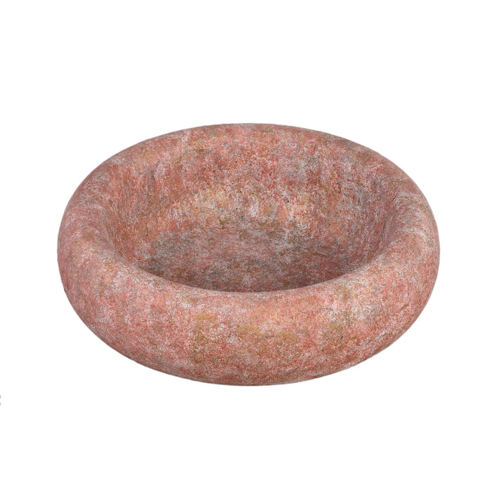 PTMD Aly Red cement round bowl big