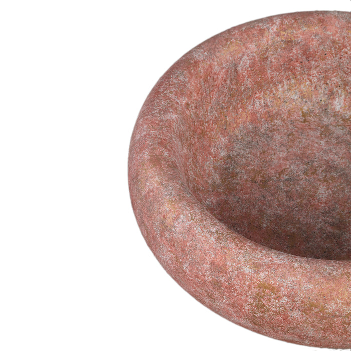 PTMD Aly Red cement round bowl big