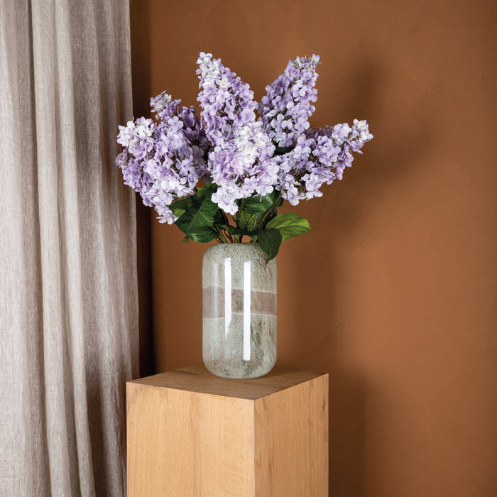 PTMD - Kunstbloem Hydrangea - Paars - 44x26x86cm