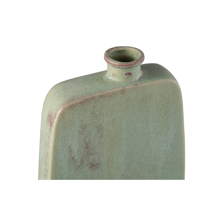 PTMD Amalie Green Round Ceramic Bottle L