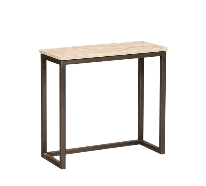 PTMD Zoah Black Travertine rectangle sidetable SV3