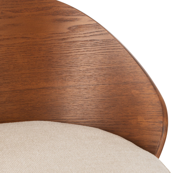 J-Line barstoel Lone - multiplex|metaal - bruin|beige