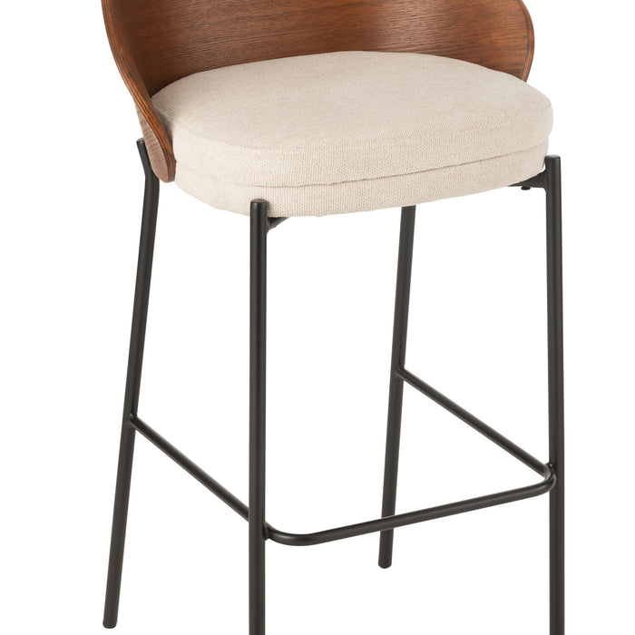 J-Line barstoel Lone - multiplex|metaal - bruin|beige