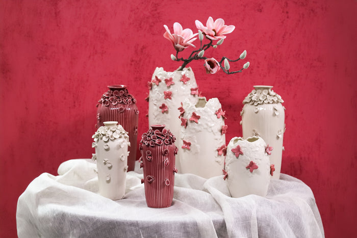 PTMD - Vaas Saubaan - Wit - 13x13x25cm