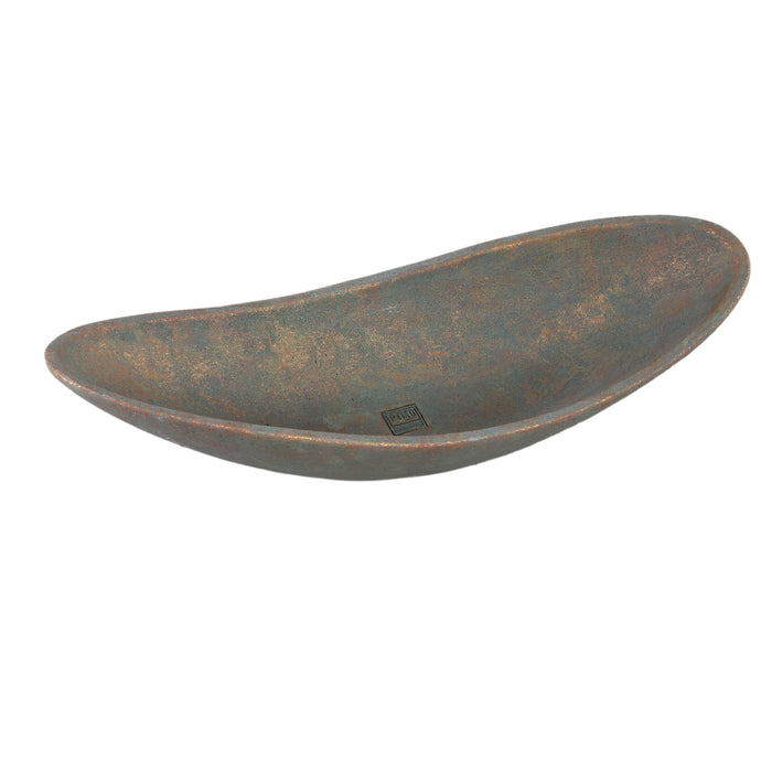 PTMD Dawer Grey Cement Bowl Organic Shape L