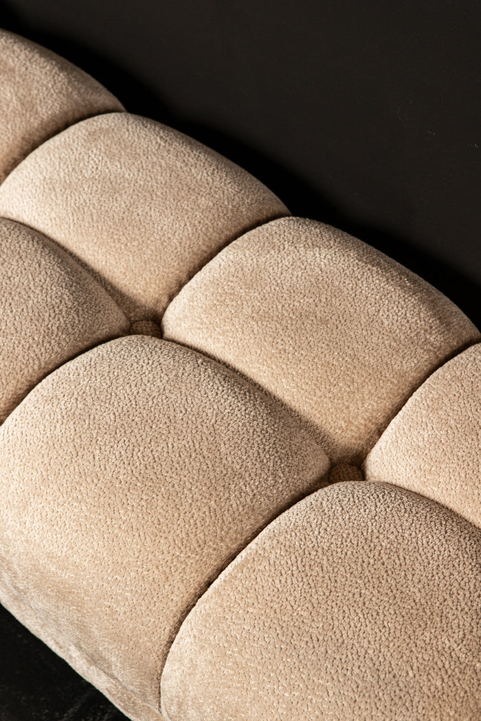 PTMD - Bankje Melbourne - Beige - 160x47x48cm