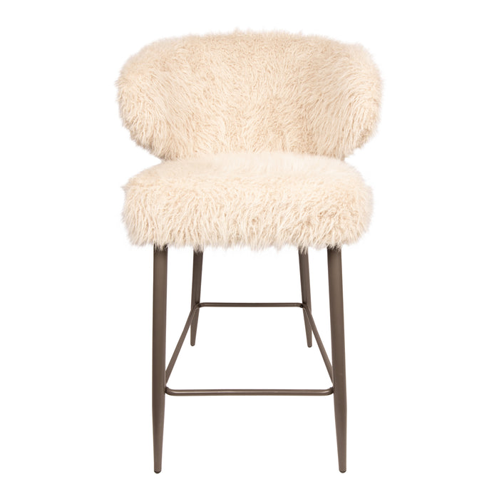 PTMD Ares Bar Chair Hair Beige