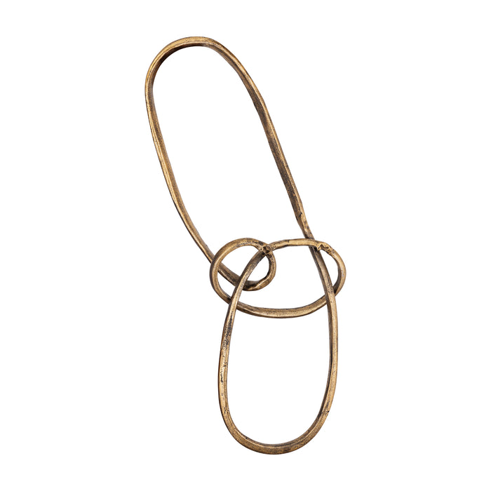 PTMD Wun Brass Casted Alu Knot Wall Decoration Oval