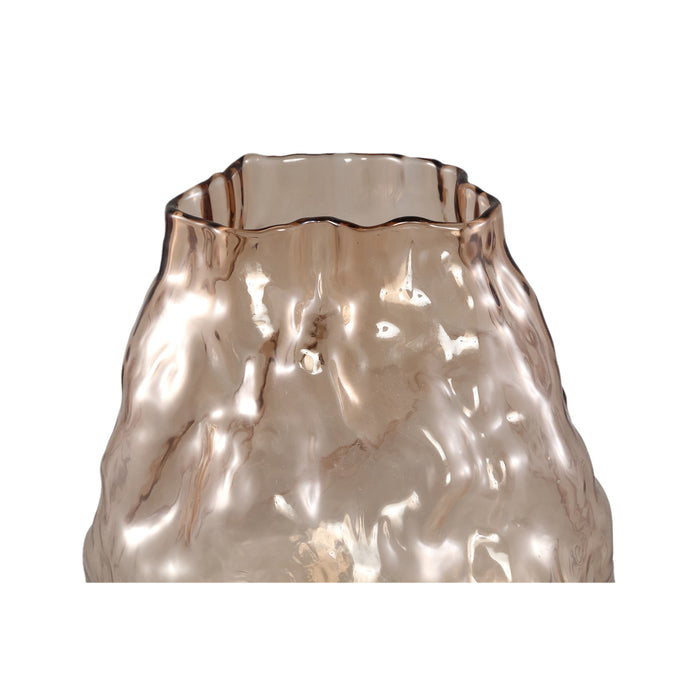 PTMD Narin Cream Irregular Shaped Glass Vase L