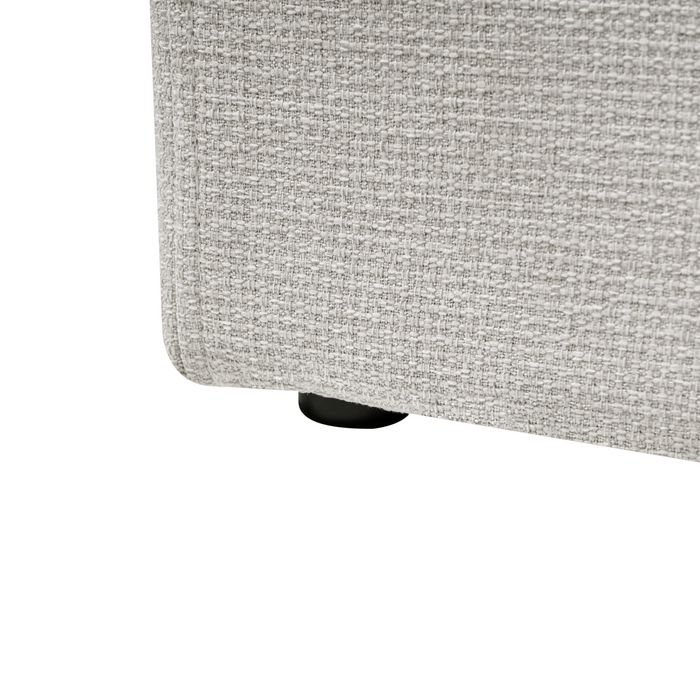 Beliani-DINAN-Eenpersoonsbed-Lichtbeige-90 x 200 cm-Polyester