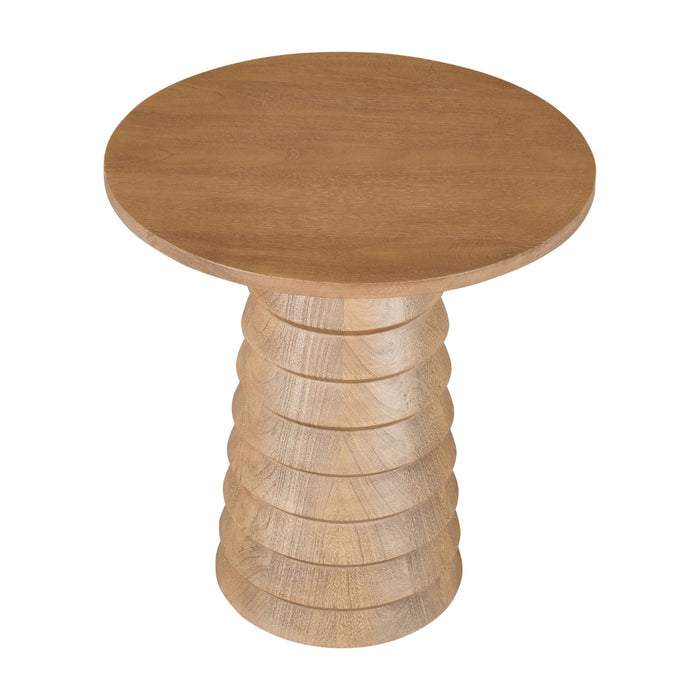 DÉJA Living - Bijzettafel Naturel Mangohout - 46x46x50cm - Marín