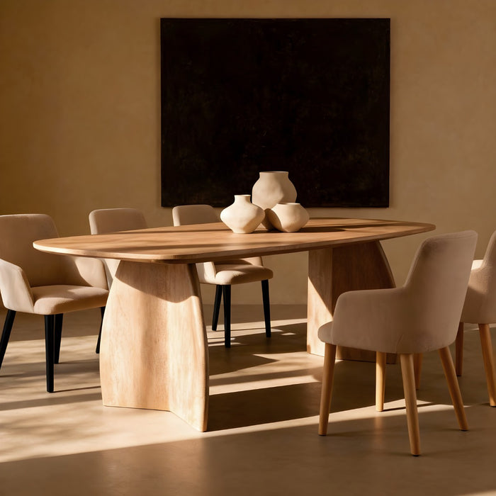 DÉJA Living - Eettafel Naturel Mangohout - 200x100x76cm - Majada