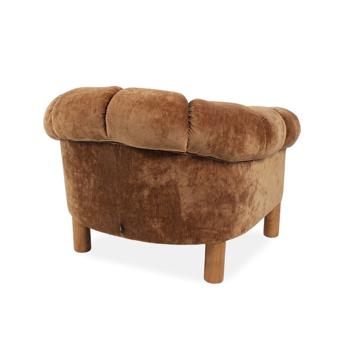 DÉJA Living - Fauteuil - Bruin Stof - 101x100x80cm - Odda