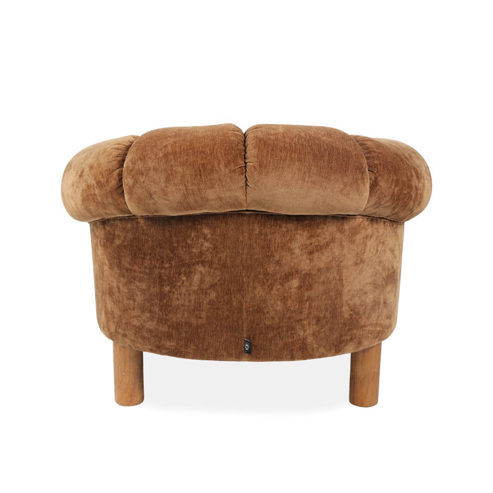 DÉJA Living - Fauteuil - Bruin Stof - 101x100x80cm - Odda