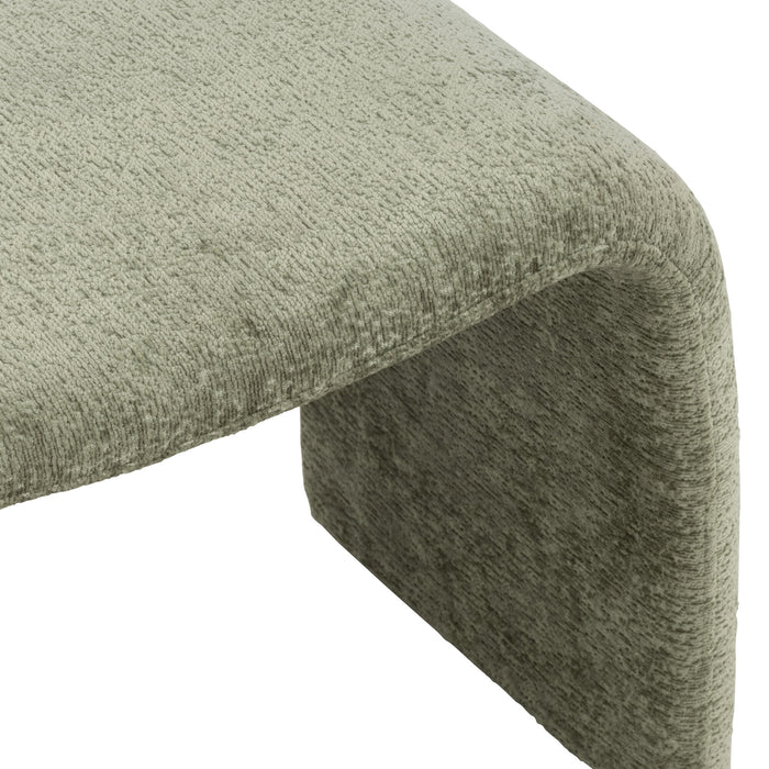 J-Line kruk N shape - textiel - muntgroen