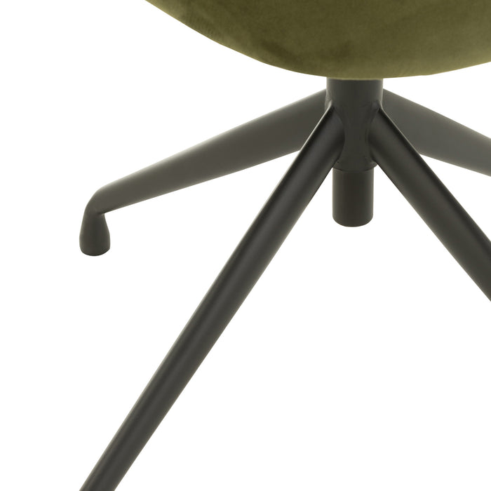 J-Line stoel Turn|Up|Down - fluweel - donkergroen