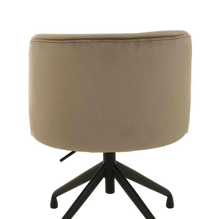 J-Line stoel Turn|Up|Down - fluweel - donkergrijs