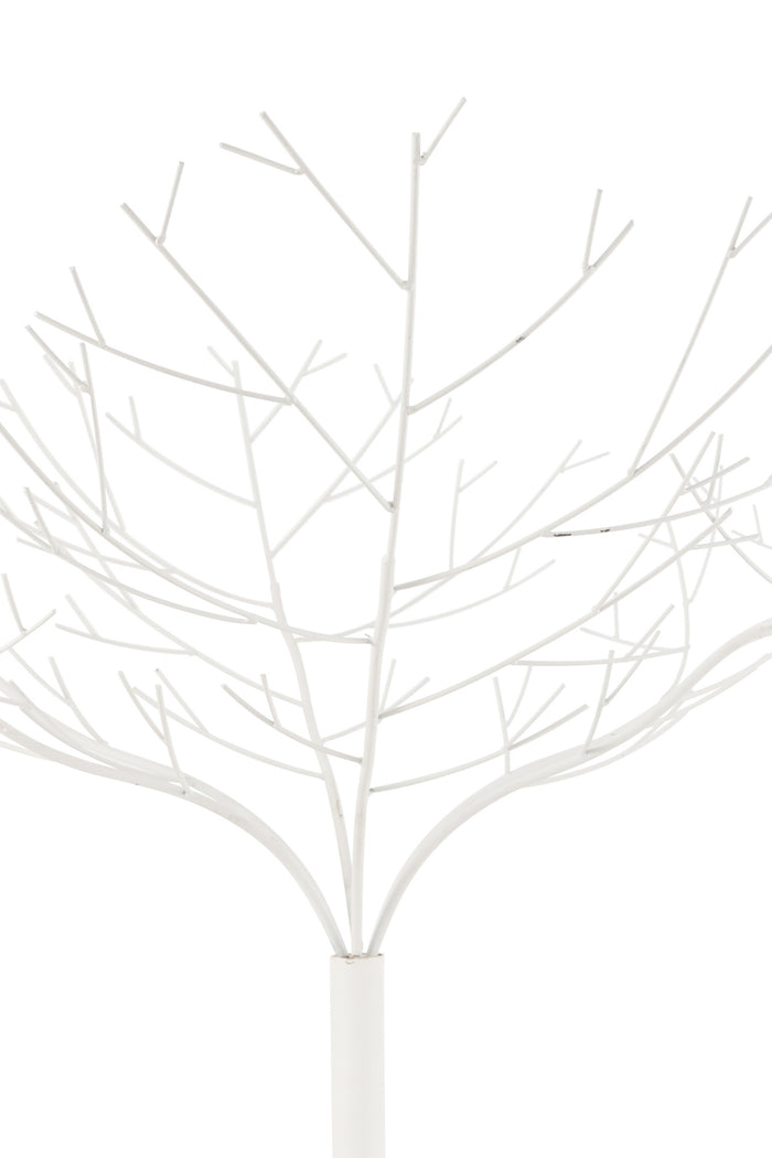 J-Line decoratie Boom - metaal - wit - medium