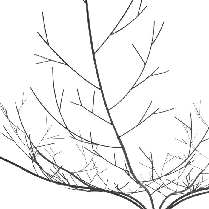 J-Line decoratie Boom - metaal - zwart - large