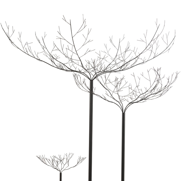 J-Line decoratie Boom - metaal - zwart - large