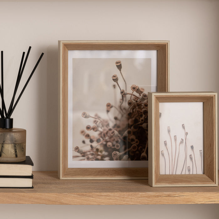 J-Line fotolijst Diepte - hout - creme - large - 2 stuks