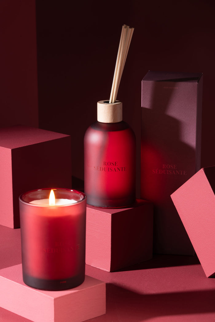 J-Line geurolie + stokjes Accords Essentiels - Rose Seduisan