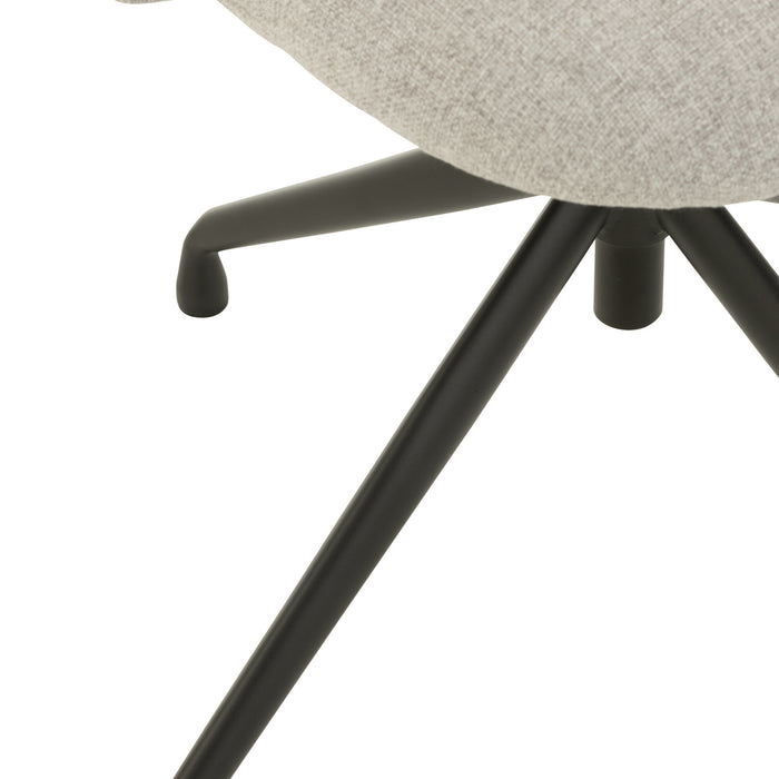 J-Line stoel Turn|Up|Down - linnen - grijs