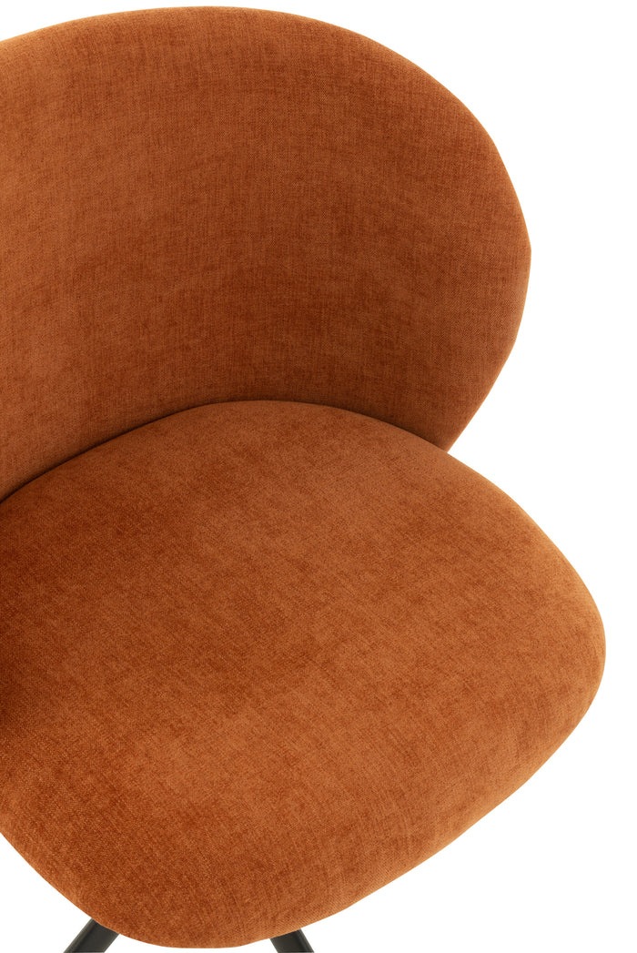 J-Line stoel Turn|Up|Down - textiel - roestig