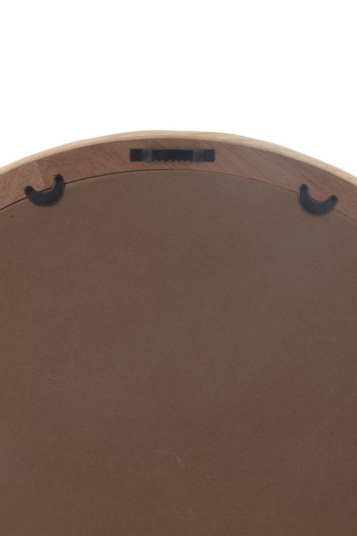 J-Line spiegel Rond - rotan|glas - naturel - small - Ø 50 cm