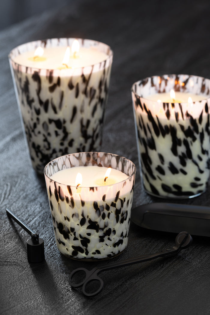 J-Line geurkaars Noa - zwart|wit - large - 95U