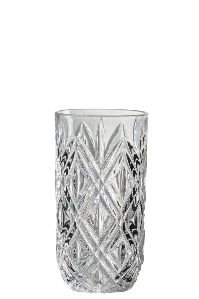 J-Line glas Anna Hoog - glas - transparant - 6 stuks