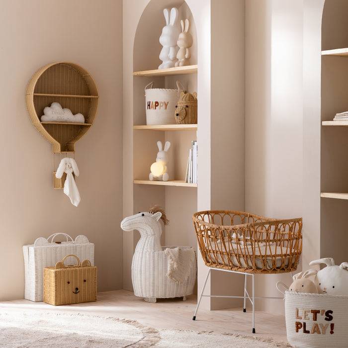 J-Line tapijt Rond + Franjes - katoen - beige