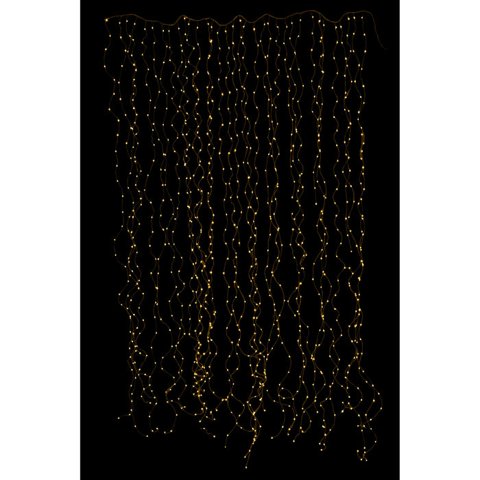 J-Line kerstverlichting 1020Led 2x3M - kunststof - warm wit - LED