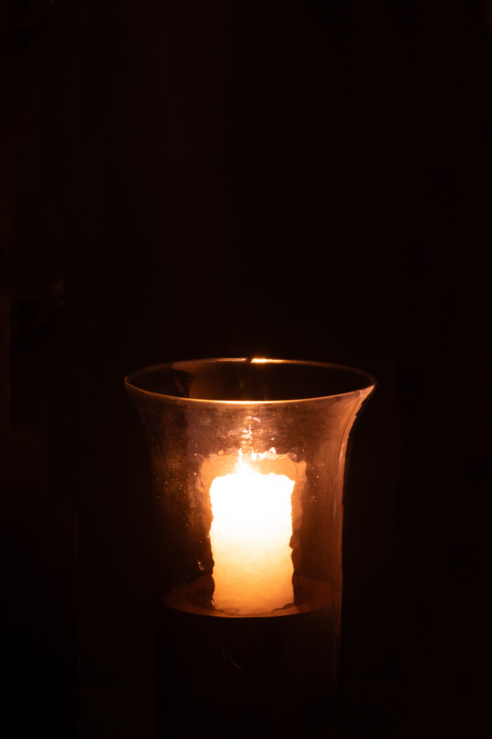 J-Line windlicht Tarifa - glas - blauw - extra small