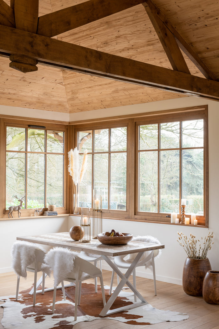 J-Line koeienvel - leer - bruin - 3-4M²