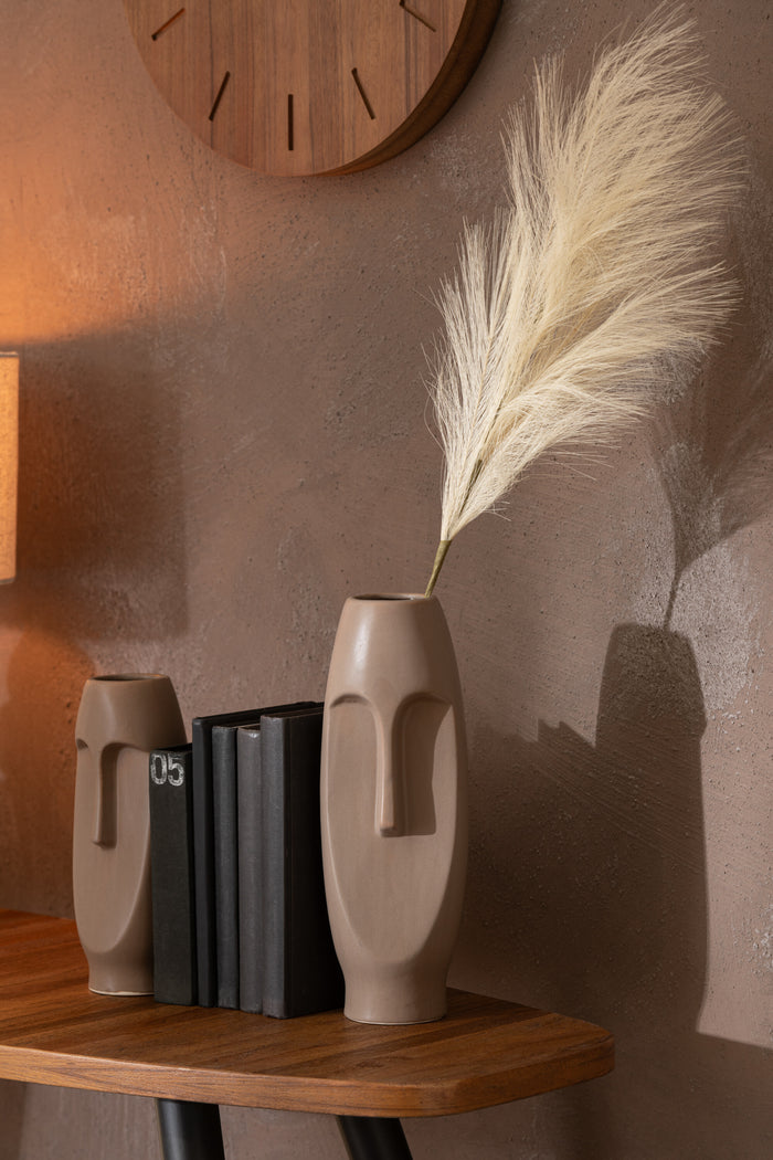 J-Line decoratie tak Plumeau - kunststof - beige - small