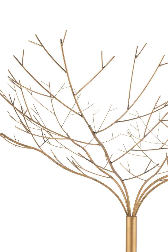 J-Line decoratie Boom - metaal - goud - medium