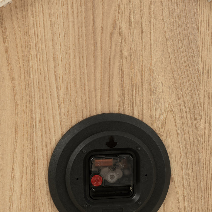 J-Line klok - multiplex|hout - licht naturel - small - Ø 53