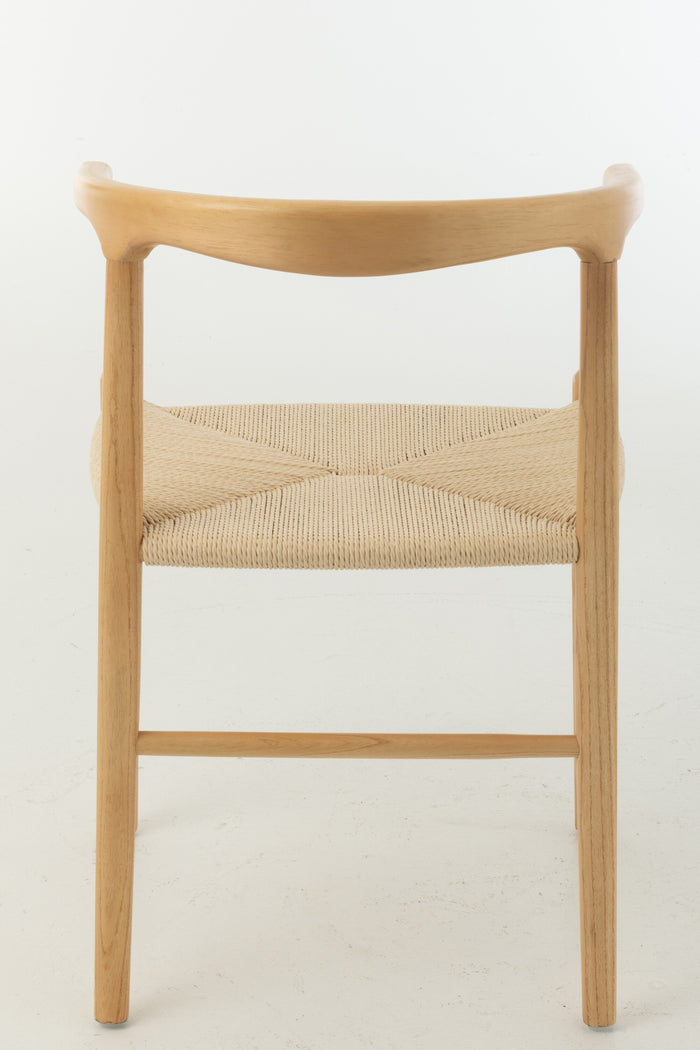 J-Line stoel Toon - beukenhout|touw - naturel