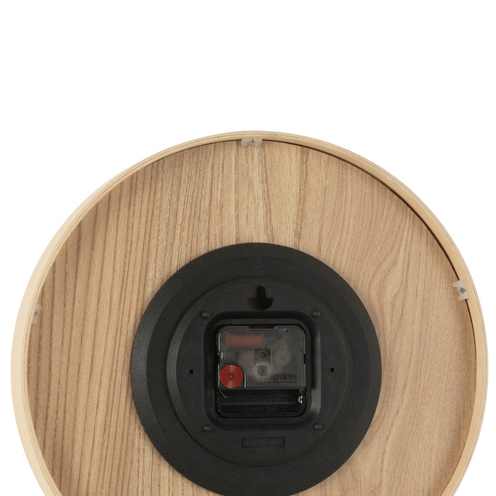 J-Line klok - multiplex|hout - licht naturel - small - Ø 30