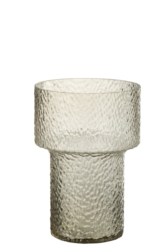 J-Line vaas betty - glas - transparant - small - 30 cm hoog