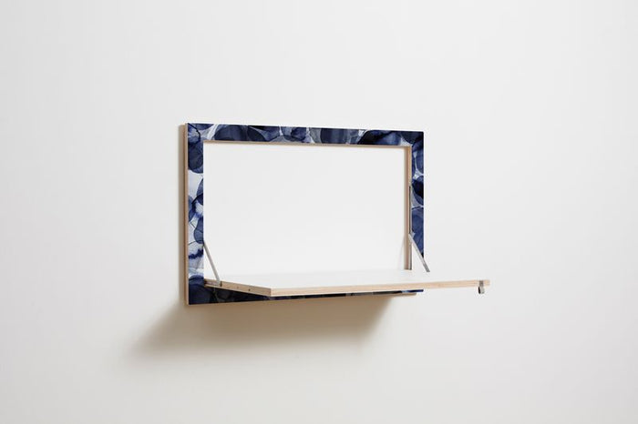 Fläpps Wandbureau 80x50-1 - Bubbles Indigo door Pattern Studio