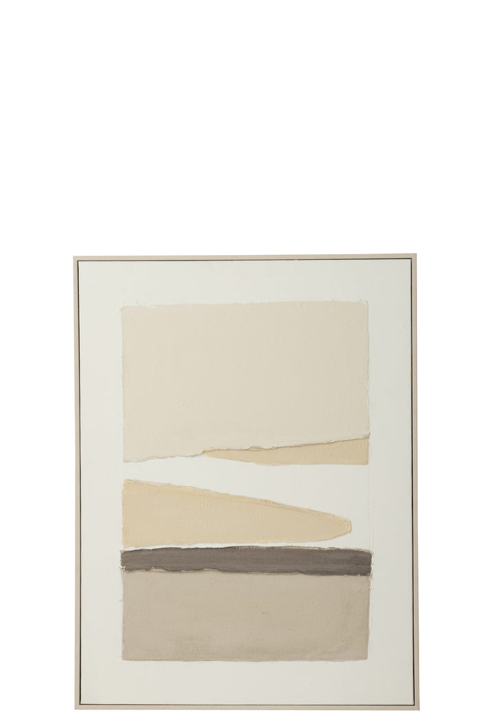 J-Line schilderij Mog - canvas|dennenhout - mix