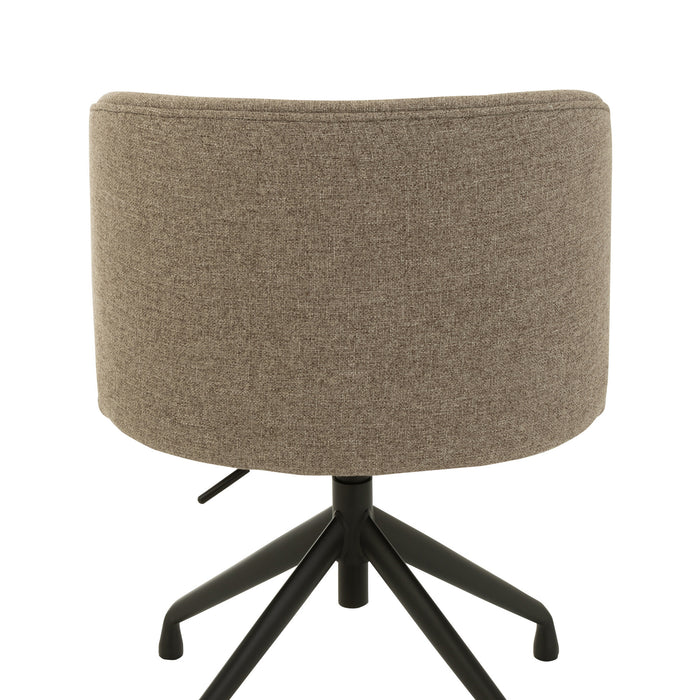 J-Line stoel Turn|Up|Down - linnen - donkerbruin|beige