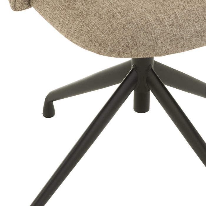 J-Line stoel Turn|Up|Down - linnen - donkerbruin|beige