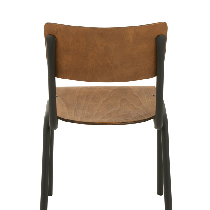 J-Line stoel - hout|metaal - bruin